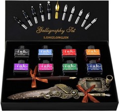 Calligraphy Pens and Ink Set – Calligraphy Kits for Beginners,Quill Pen Inclu…