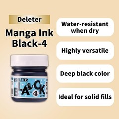 Manga Pen Set ｜Pen Holder (T-40) x2, Ink Black No.4 x2 (4341-0005), White No….