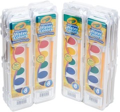 Crayola Washable Watercolor Paint Sets for 1 Count (Pack of 1), Multicolored