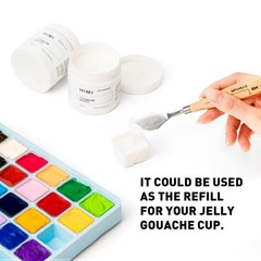 HIMI Gouache Refill Paints,White Color(200 ml Bottles), Non Toxic Paint for C…