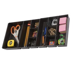 Dial Industries B689K Drawer Organizer Tray Set, Black 1 Count (Pack of 10)