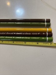 Vintage Conte a Paris Pastel Pencils #1355 Lot of 5 Brown Green Yellow Purple