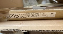 Lot of Vintage Fabriano 5 watercolor paper, Cold Press 90#, 120 sheets brand new