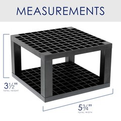 96 Hole Black Marker Holder Easy Assembly Organizer for Art Supplies