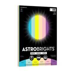 Astrobrights Colored Paper, 8.5″ x 11″, 24 lb/90 8.5 x 11 inches, Multi-color
