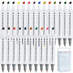 24 Pack Dual Tip Leather Dye Marker Pens Leather Touch up Pen Shoe Marker Lea