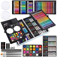 Art Supplies, 144-Piece Deluxe Art Set Professional Art Kit with Portable Alu…