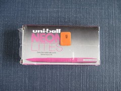 Uni-Ball Neon Lites Pens by Faber-Castell, Six Color Assortment, New