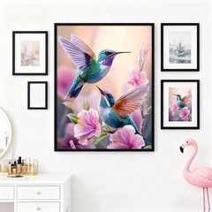 TOPCLTV Hummingbirds Diamond Art Painting Kits for Adults HS002-1