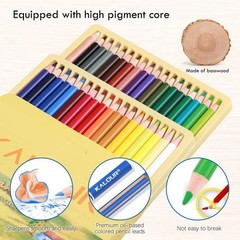36-Piece Yellow Landscape Colored Pencil Set Compatible with Adult Coloring B…