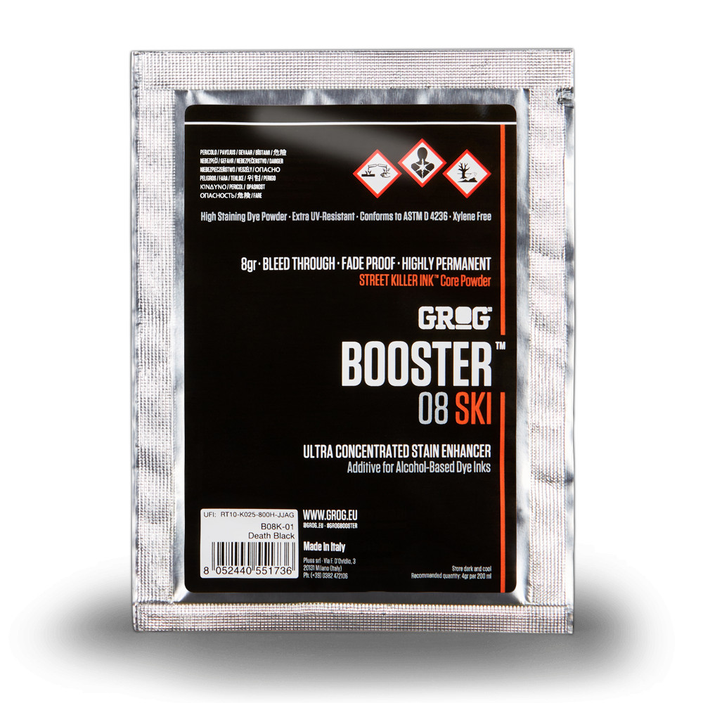 GROG Booster 08 SKI Ink Stain Enhanser – Buff & UV Resistant Consentrated Powder