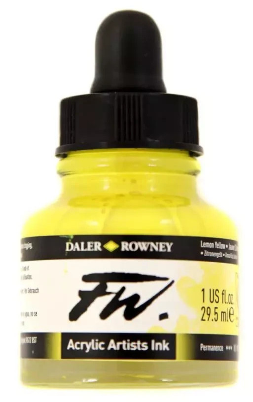 Daler Rowney FW Artists Acrylic Ink 29.5 ml – 45 Colours Available
