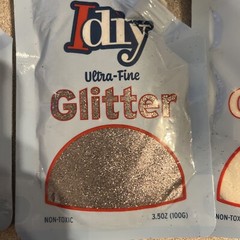 iDIY Ultra Fine Glitter 100g 3.5 oz Pouch w Easy-Pour Bag & Funnel-craft Fun