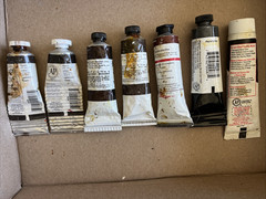 Utrecht & Assorted Brands 37 ml Oil Paint Lot Of 7 Assorted Colors (196ME)