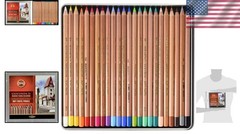GIOCONDA Soft Pastel Pencils Set of 24 – Vibrant, Pre-Sharpened, Ideal for Ar…