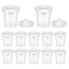 12 Packs No Spill Paint Cups with Lids for Reusable Spill Proof Paint Cups fo…