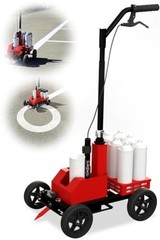 Parking Lot Striping Machine, 3-IN-1 Straight &Freehand Curve &Circle