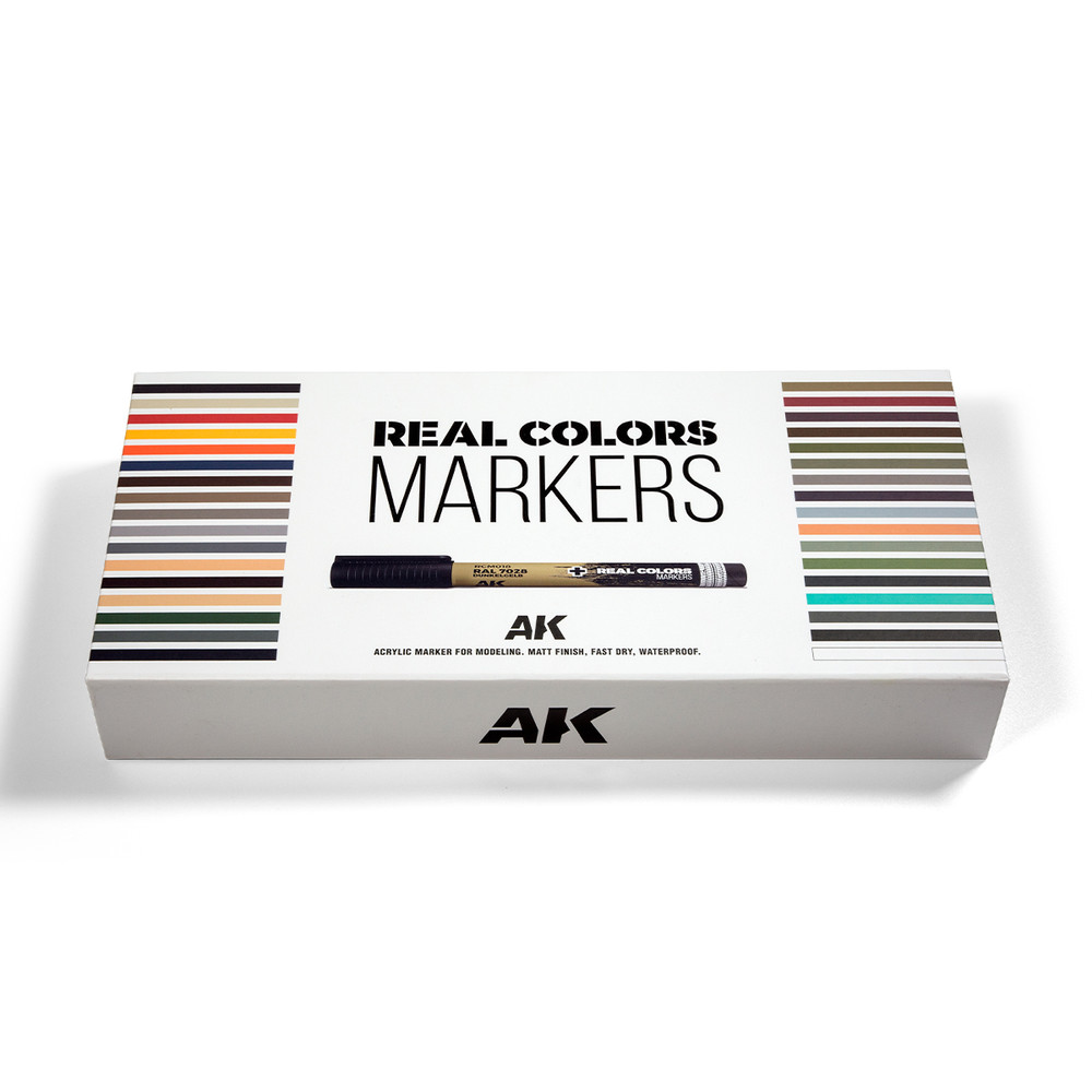 AK Interactive: Real Colors Markers Box Set