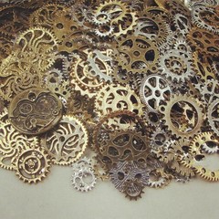 Alloy Bronze Watch Parts Steampunk Cyberpunnk Cogs Gears DIY Jewelry Crafts