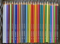 Lot Art Pencils Staedtler Ergosoft Colored Mars Lumograph Jumbo Faber Castell