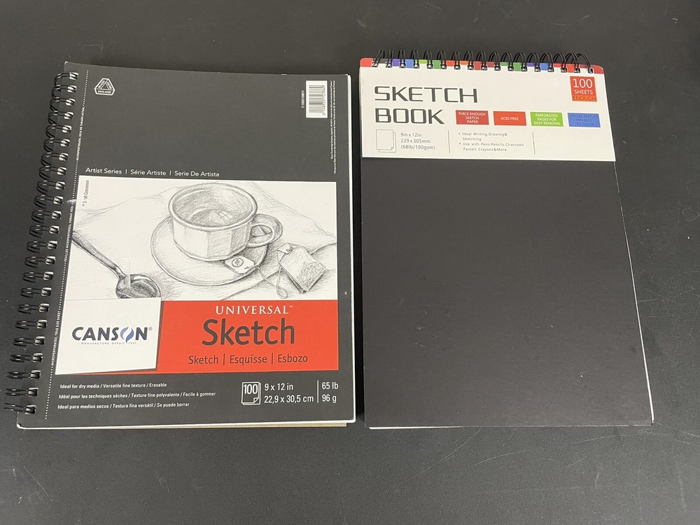 Lot Of 2 Art Book Multi Media & Field Sketch Book 9 x 12