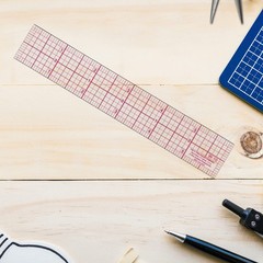 Westcott W-10 6-Inch 8ths Graph Ruler, Transparent, 1 x 6 in color may vary