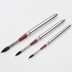 Squirrel Hair Travel Watercolor Brushes, 3pcs Natural Soft Squirrel Mop Round F