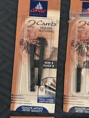 Conte A Paris Sketching Crayons Black B 2B HB Noir Black Blanc White Lot 1I99
