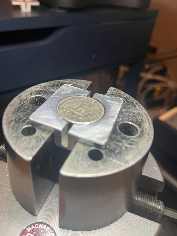 coin holder for hand engraving, hobo nickel.