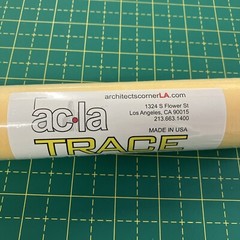 ACLA ( architectscornerla )Tracing Paper Roll – 12”x 20 Yards Yellow