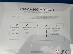 Professional Drawing Set – 32pc Art Kit for Adults 12 Graphite Pencils (6H–12B)