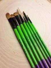 Andrew Mack/Tidwell Monster Stix Pinstriping Paint Brush Synthetic Set of Seven