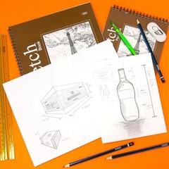 Versatile 50-Count Spiral Sketch Pad – Smooth Drawing Paper for Every Medium