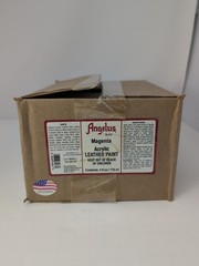 Full Case (12) 4 Oz Bottles Of Angelus Acrylic Leather Paint Magenta