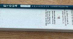 RARE 1 Box x 12 KAC916 Canary Yellow Berol Karisma Aquarelle Watercolour Pencils