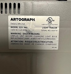 Artograph LightTracer LED Light Box 12×10 Model 225-365 Art Tracing Table Works