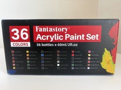 Fantastory Acrylic Paint Set 36 Colors Multicolor Artist Quality Non-Toxic NEW