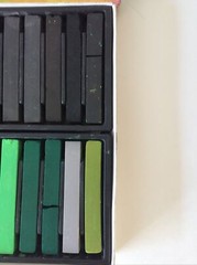 Art Alternatives Soft Pastels Greens White Gray Black 24 Count