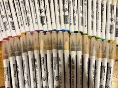 ZIG Clean Color Real Watercolor Brush Pens 48 Color Set Markers
