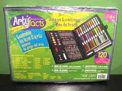 New Sealed Darice Artyfacts Portable Art Studio DELUXE ART SET 120 Total Pieces