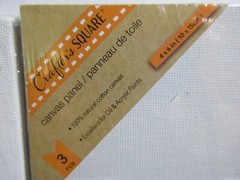 Lot of 3 Pks (9 Total) Crafters Square 4 X 6″ Artist 100% Cotton Canvas