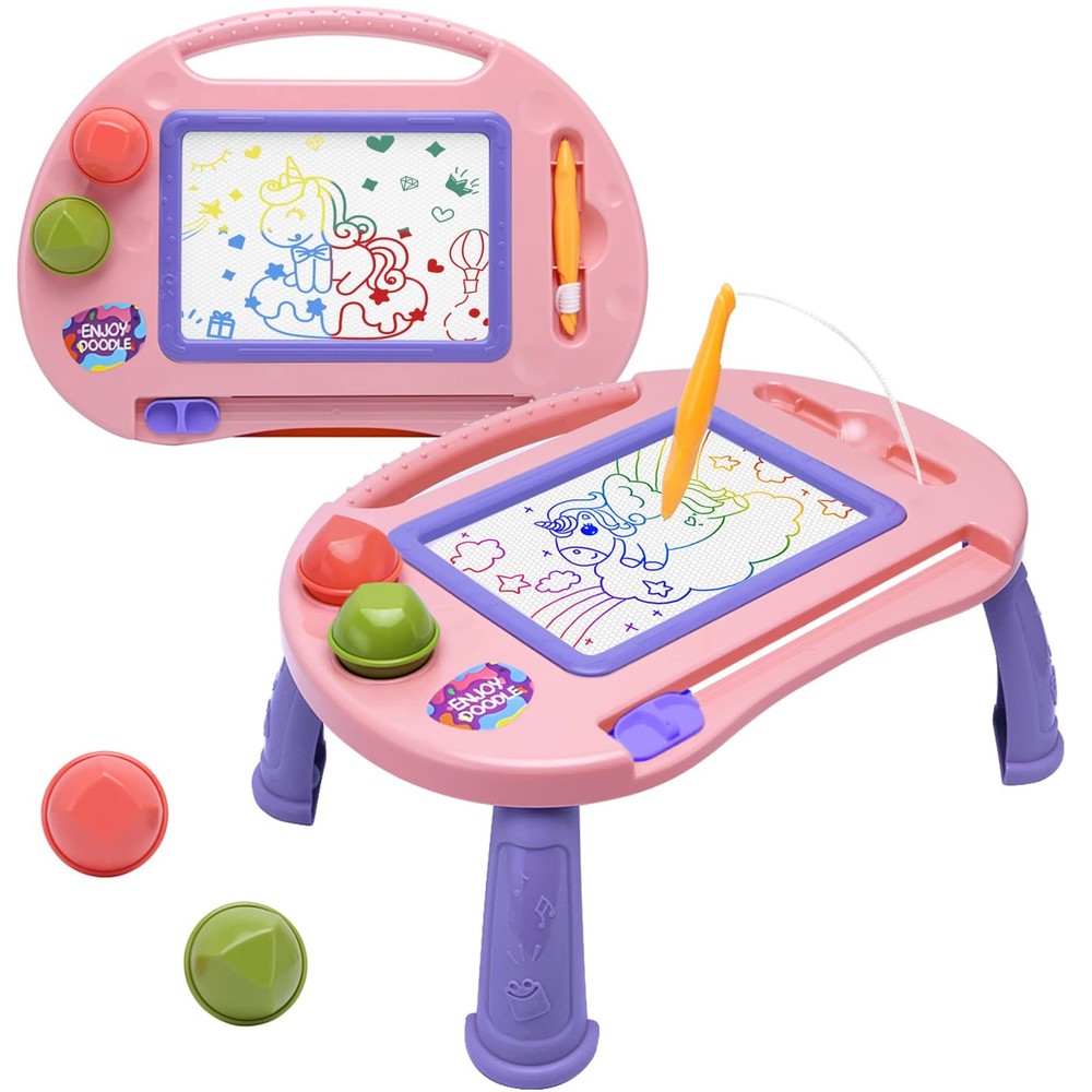 BABLOCVID Magnetic Drawing Doodle Board Toddler Toy, 1-2 Year Old Girls