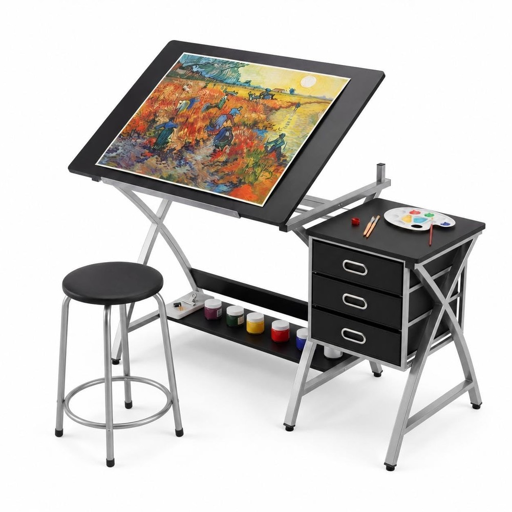 Drafting Table for Adults/Artists, Drawing Desk, Tabletop Adjustable Art/Craf…