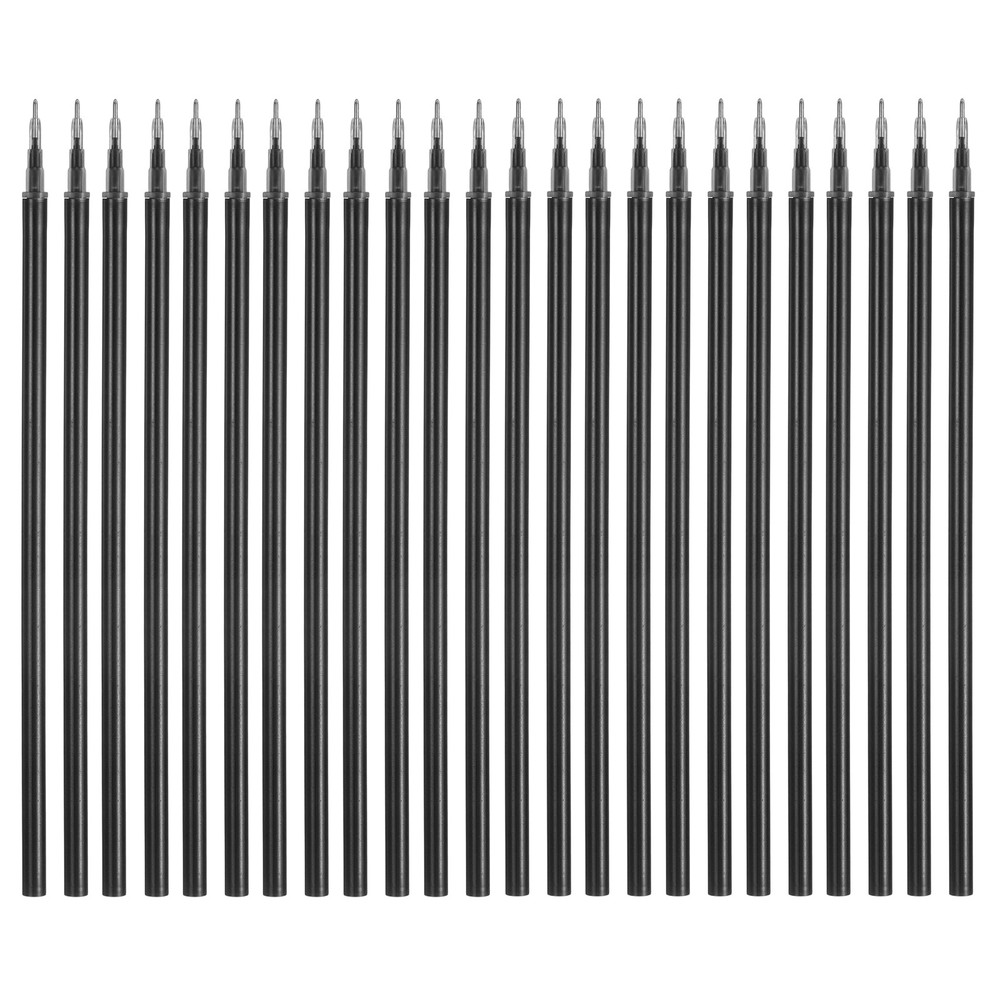 24Pack 0.5mm Gel Pen Refills for Coloring, Medium Point Pens Refills, Black