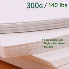30 White Watercolor Paper 100% Cotton Cold Press 300g Acrylic Ink ACEO Cards