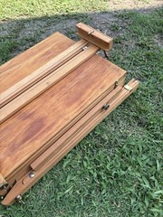 Mabef M22 Art Easel with Tray Made In Italy Oil Paintings Wood Folding Portable