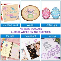 Glitter Markers Outline Glitter Pens: 24 Shimmer Metallic Tween Teen Girl Gifts