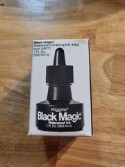 Higgins Black Magic Pigmented Drawing Ink, 1 Ounce Bottle