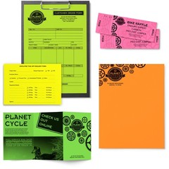 Bright Color Paper, Neenah Astrobrights®, Letter 8 1/2×11, Lift-Off Lemon