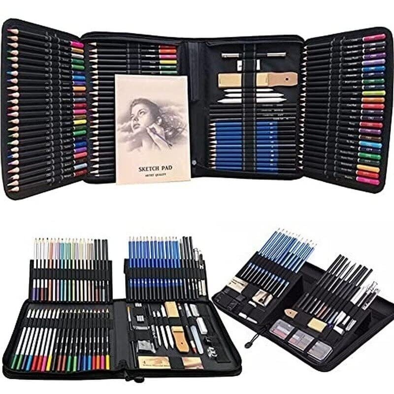 120-Color Art Drawing Pencils Set 144PCS for Adult Coloring Books